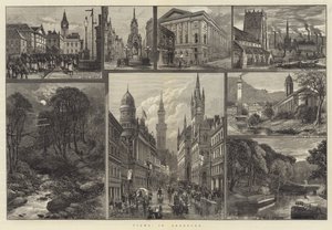 Vistas en Bradford (grabado) de English School