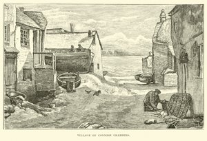 Pueblo de cangrejeros de Cornualles