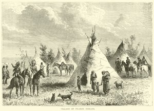Aldea de indios de las praderas