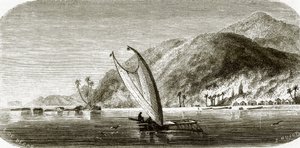 Pueblo de Vanu, isla de Vanikoro de English School