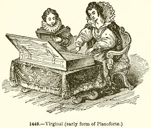 Virginal (Forma Temprana de Pianoforte) de English School