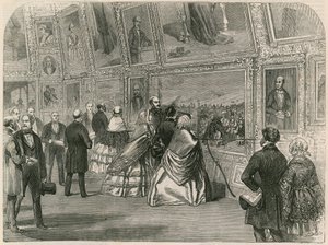 Visita de Su Majestad, el Príncipe Alberto y la Reina de Portugal a la Real Academia de English School