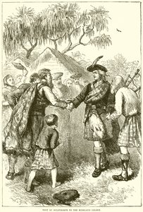 Visita de Oglethorpe a la colonia de los Highland