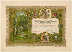Visita de la Reina Victoria a Epping Forest, 1882