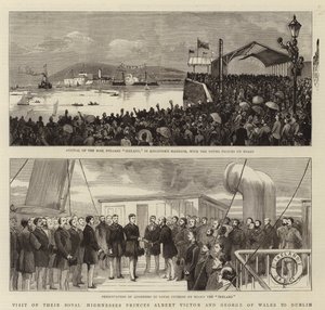 Visita de Sus Altezas Reales los Príncipes Alberto Víctor y Jorge de Gales a Dublín de English School