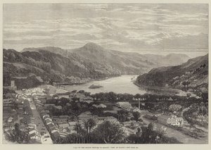 Visita de los príncipes marineros a Ceilán, vista de Kandy de English School