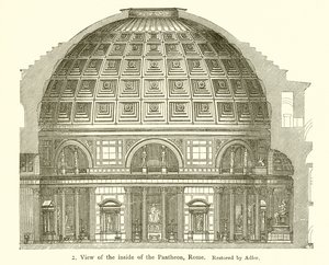 Visita del interior del Panteón, Roma