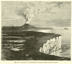 Volcán en la Isla de Ámsterdam, Océano Índico Sur de English School