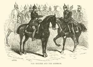 Von Moltke y el Emperador, enero 1871 de English School