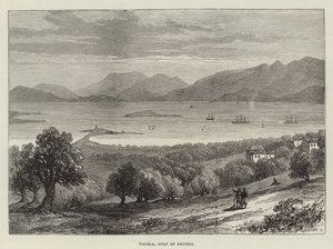 Vourla, Golfo de Esmirna (grabado) de English School