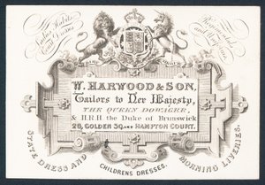 W Harwood & Son, sastres de English School