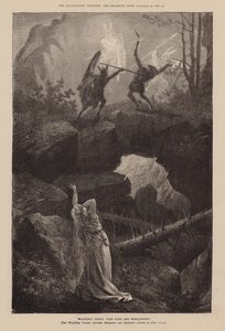 Ópera de Wagner "Der Ring Des Nibelungen" (grabado) de English School