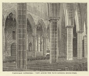 Catedral de Wakefield, vista a través de la Nave mirando al suroeste