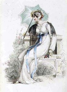 Vestido para caminar, lámina de moda de Ackermann