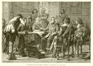 Wallenstein y Tilly celebrando un consejo de guerra (1626) de English School
