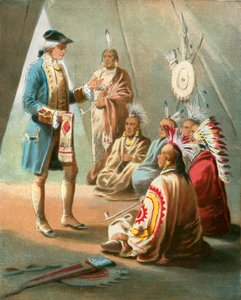 Primer discurso de Washington a los indios de English School
