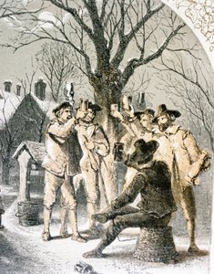 Wassailing los Manzanos, 1840 de English School