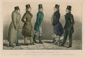 Conocidos holgazanes de Bond Street, 1820 de English School