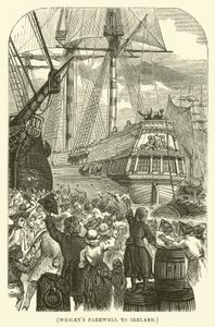 Despedida de Wesley de Irlanda (grabado)