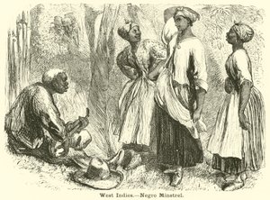 West Indies, Negro Minstrel (grabado)