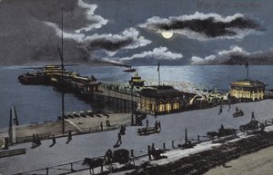 West Pier, Brighton, Sussex (litografía en color)