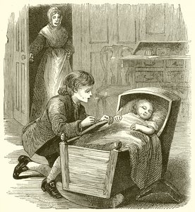 West dibujando al pequeño durmiente de English School