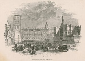 Salón de Westminster y nuevo Palacio de Westminster, Londres de English School