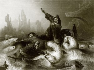 Balleneros atacados por osos