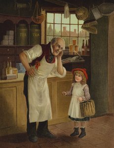 "¿Qué has dicho, pequeño" (cromolito) de English School