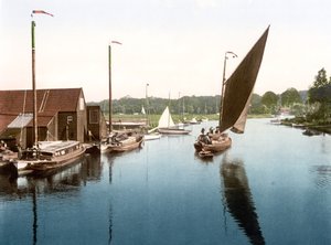 Wherry saliendo de Wroxham