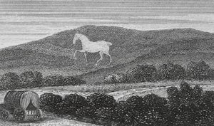 White Horse Vale, Berkshire (grabado) de English School