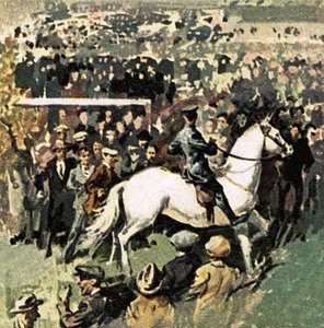Caballo blanco en la final de la Copa de 1923 en Wembley