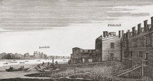 Whitehall, Londres, como era en el siglo XVIII, de 