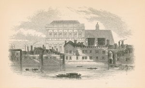 Whitehall desde el río Támesis de English School