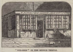 "Tienda de pelucas" en el Middle Temple de English School