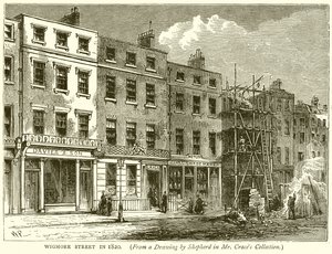 Wigmore Street en 1820 de English School