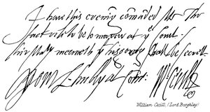 William Cecill, Lord Burghley de English School