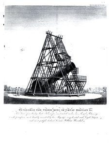 Telescopio de cuarenta pies de William Herschel de English School
