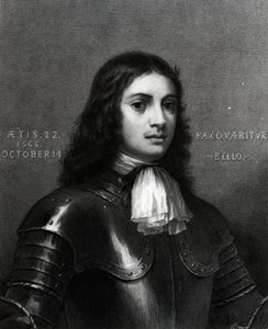 William Penn a los veintidós años, impresión hecha por S. A. Schoff, 1862