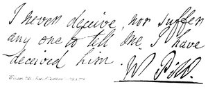 William Pitt, (Conde de Chatham) nacido en 1708, fallecido en 1778
