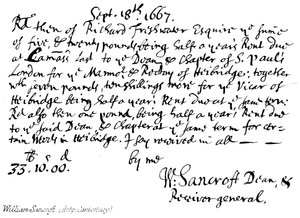 William Sancroft, Arzobispo de Canterbury