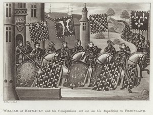 Guillermo de Henao y sus compañeros parten en su expedición a Frisia