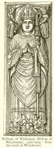 Guillermo de Wykeham, Obispo de Winchester, 1367-1404 de English School