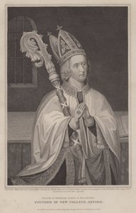Guillermo de Wykeham, obispo de Winchester, fundador del New College, Oxford de English School