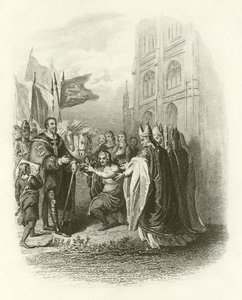 Guillermo el Conquistador recibiendo la corona de English School