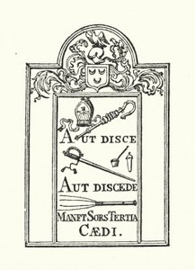 Colegio de Winchester: Aut Disce Aut Discede (grabado) de English School