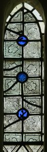 Ventana N4 que representa grisalla de English School