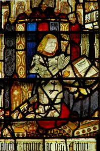 Ventana N5 que representa a un donante - Sir Reginald Grey de English School