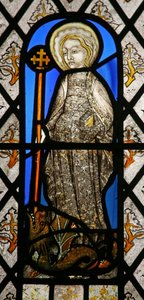 Ventana Na que representa a Santa Margarita de English School
