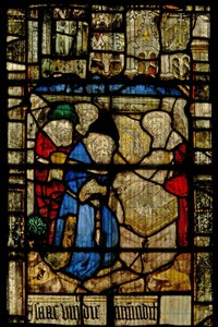Ventana S3 que representa la circuncisión de Isaac de English School
